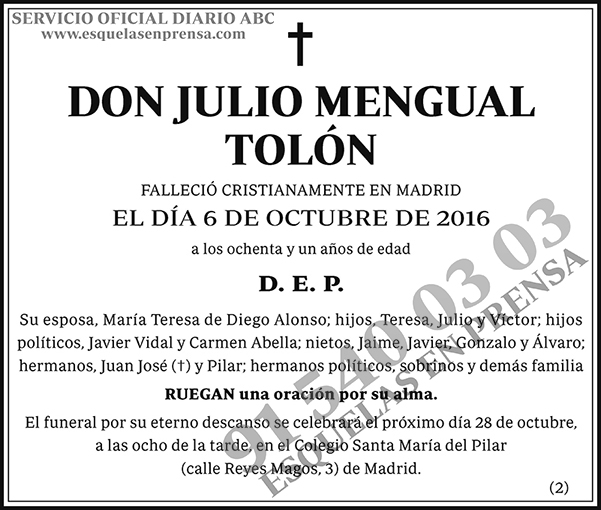 Julio Mengual Tolón